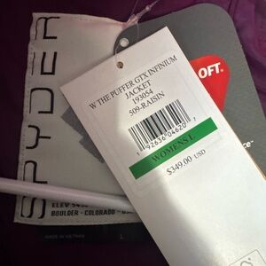 Spyder Women's Puffer Jacket - Raisin (Deep Purple)